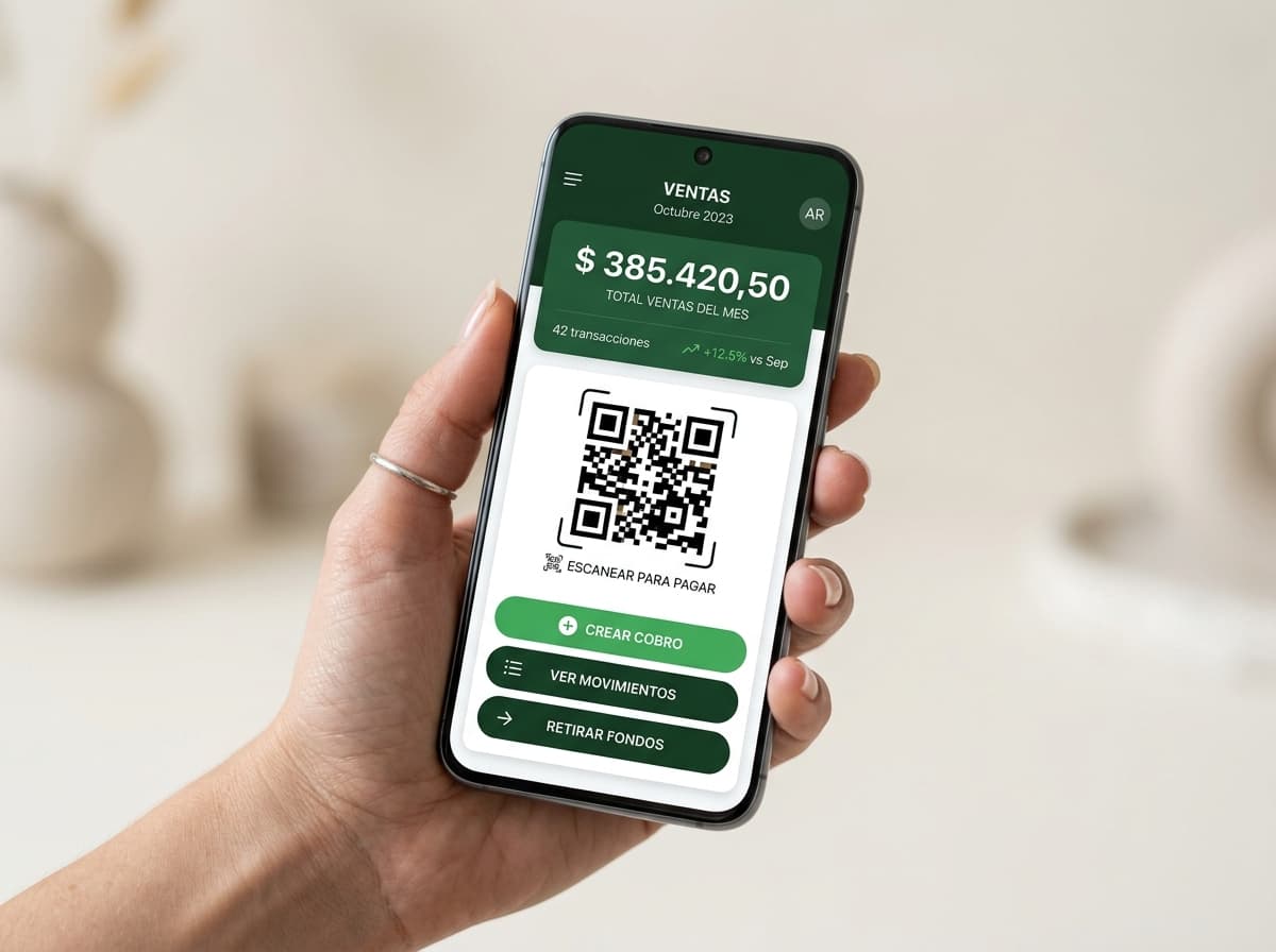 App KILO en smartphone para cobrar